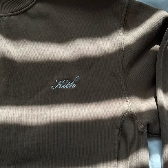 Kith Tan half ribbed Crewneck Sweater - Picture 4 of 6
